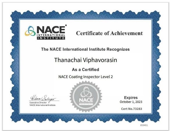 Thanachai's Certificate 6